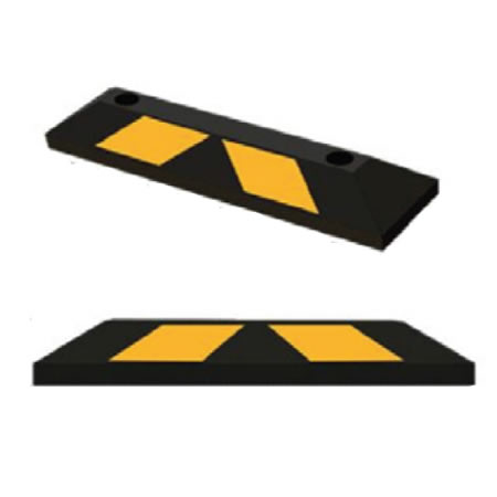 Tope De Hule Home Top It Negro Con Reflejante Amarillo